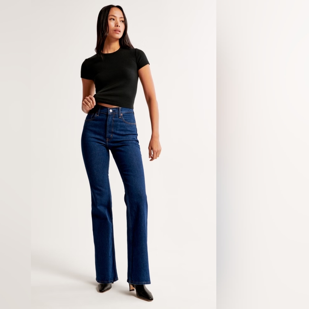 Abercrombie and Fitch Vintage High Rise Flair Jeans